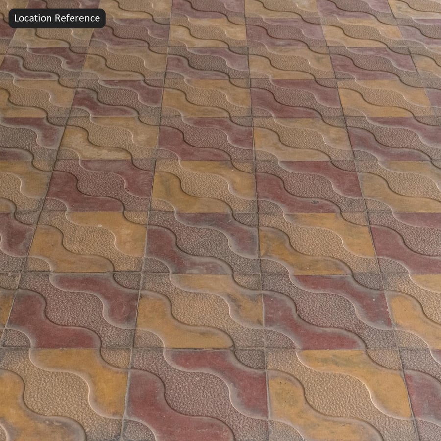 Textura decorativa de paver, multicolorida