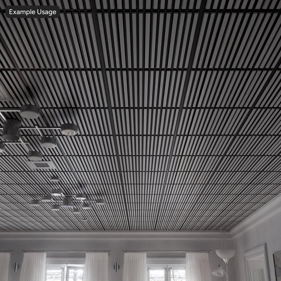Veneer Slat Panel Tile Texture, White