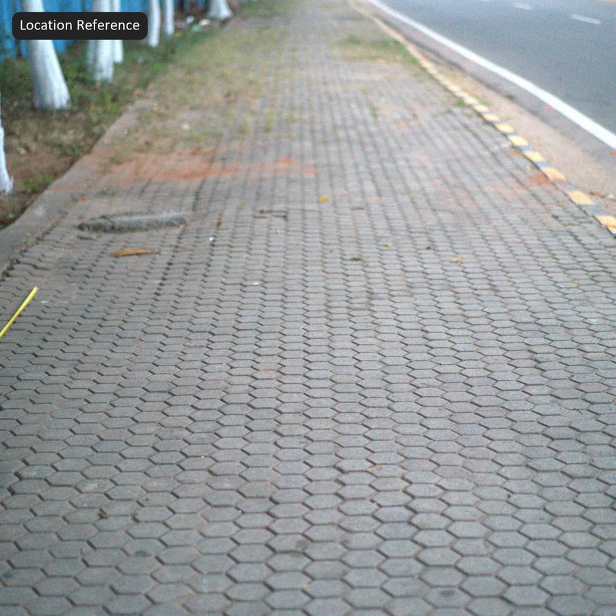 Textura de Pavimentação Hexagonal