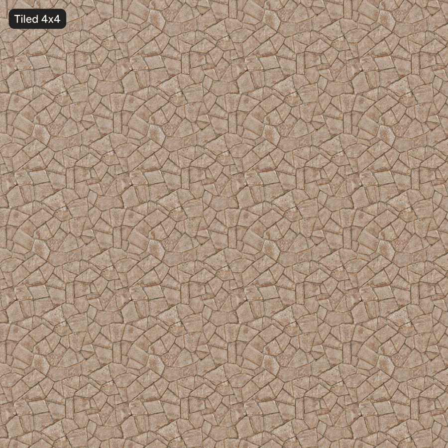 Irregular Rubble Stone Wall Texture, Brown