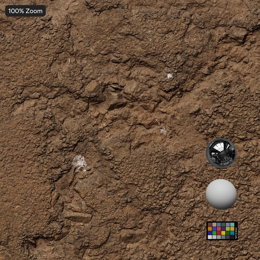 Eroded Dirt Road Texture