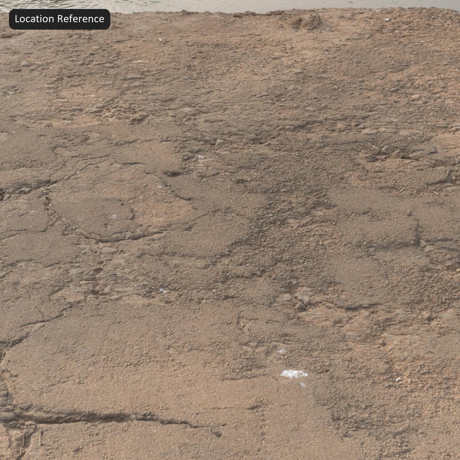 Eroded Dirt Road Texture