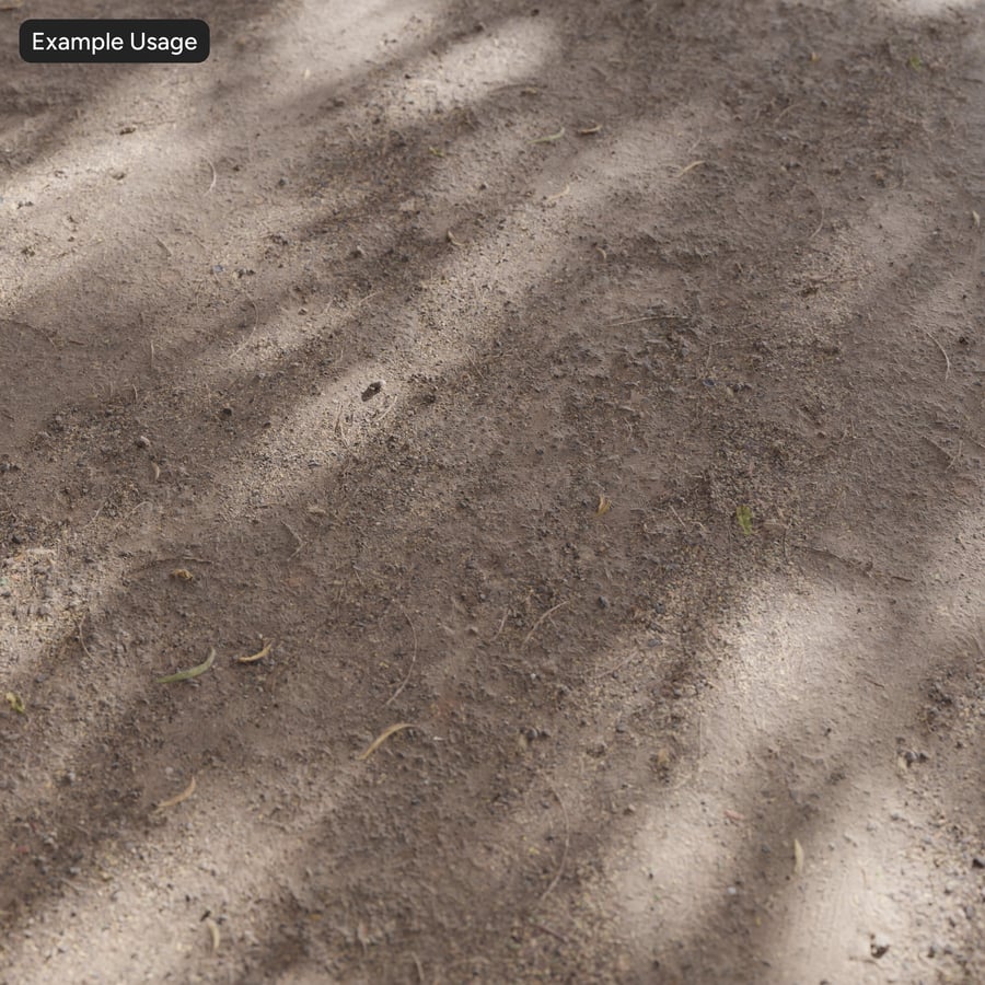 Compacted Forest Trail Dirt Texture, Red Brown