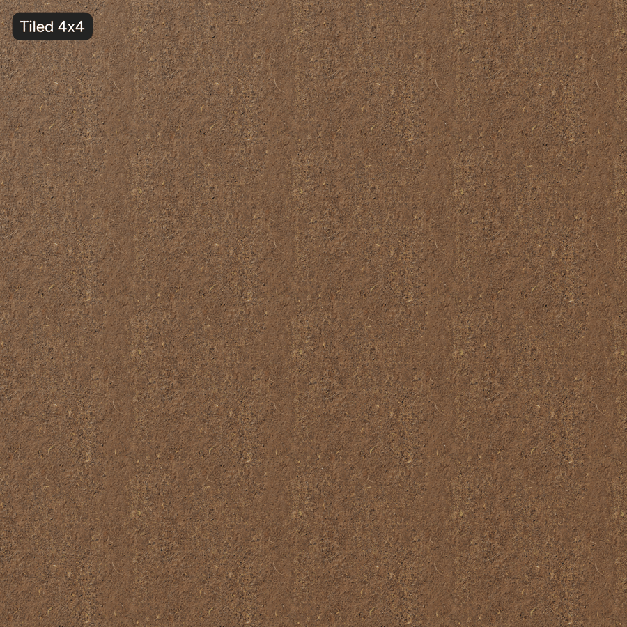 Compacted Forest Trail Dirt Texture, Red Brown