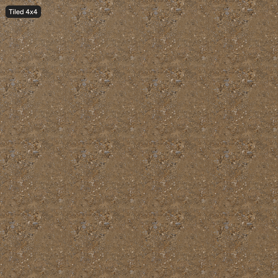 Textura de gravilha sobre terra
