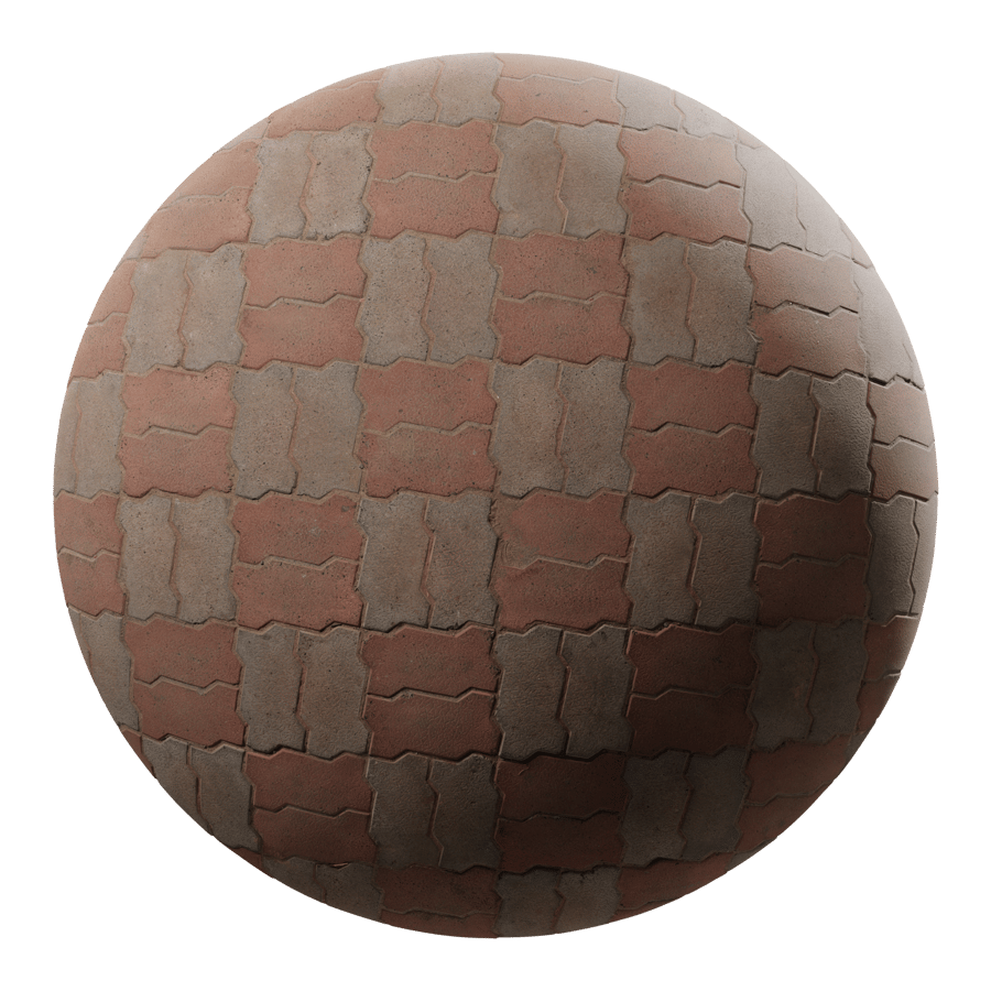 Interlocking Paver Texture, Checkerboard