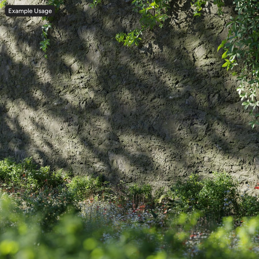 Mossy Stone Wall Texture