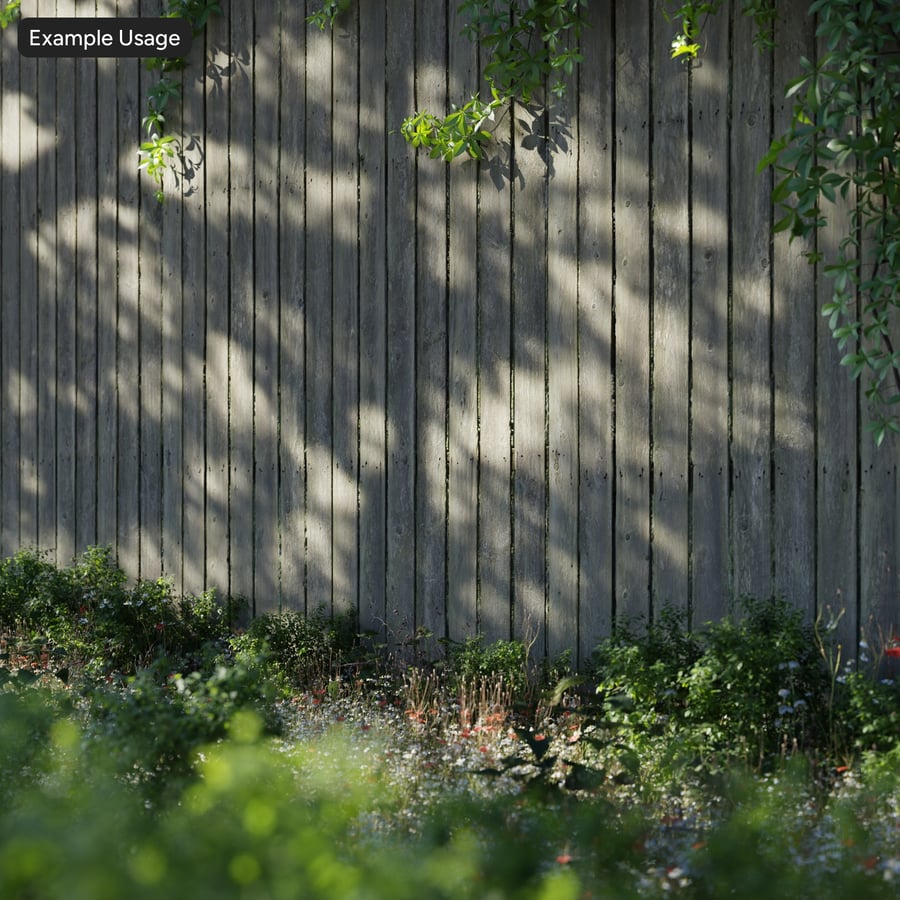 Mosachtige Houten Schutting Structuur
