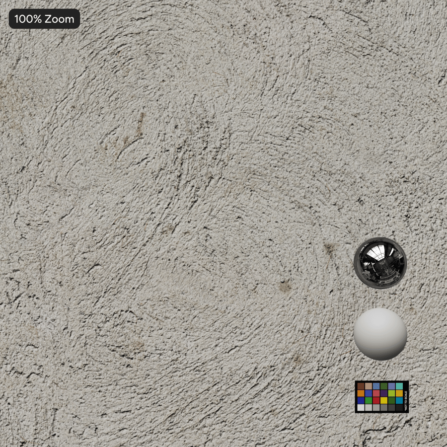 Swirled Trowel Finish Concrete Texture, Light Gray