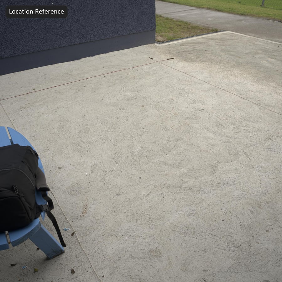 Swirled Trowel Finish Concrete Texture, Light Gray
