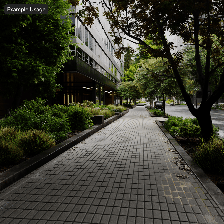 오염된 직사각형 석재 포장재 텍스처, 황갈색
