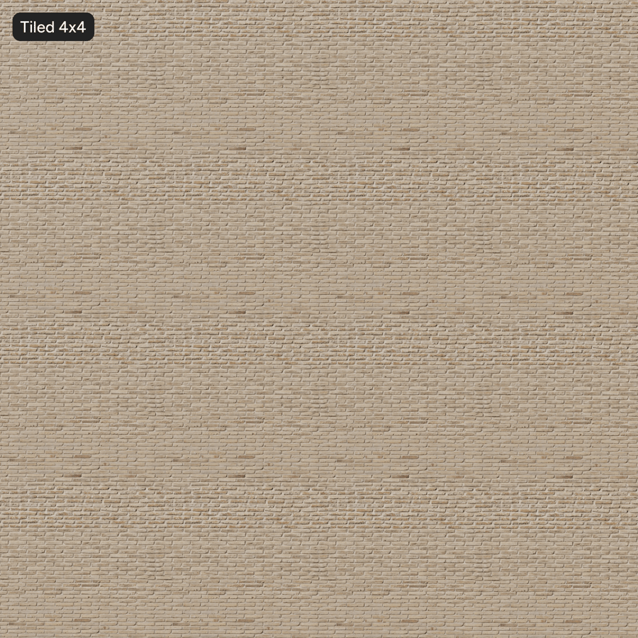 Old Long Running Bond Brick Texture, Beige