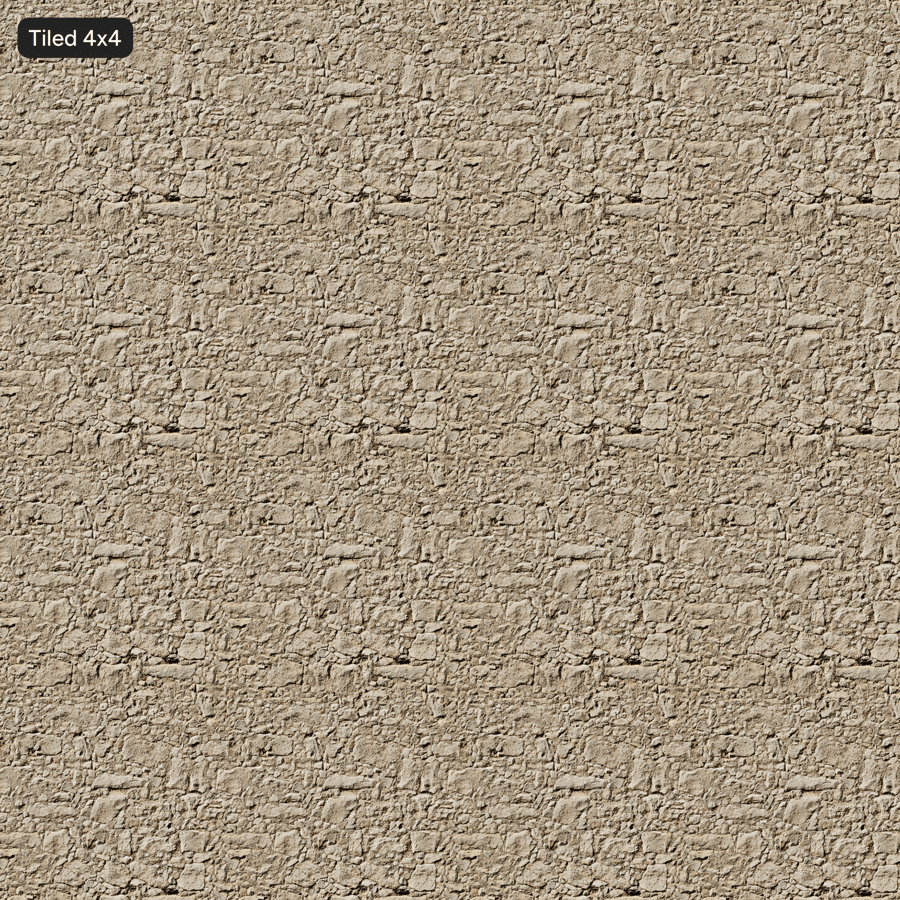 Texture di muro in pietra grezza, beige sabbia