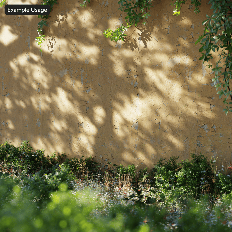 Texture di muro in intonaco con vernice scrostata, giallo
