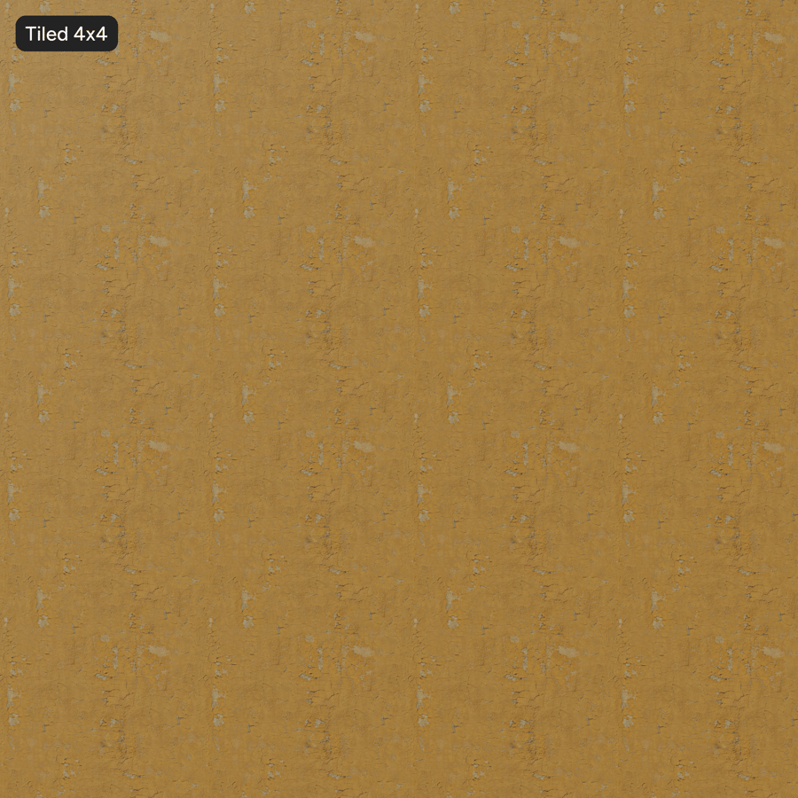 Texture di muro in intonaco con vernice scrostata, giallo