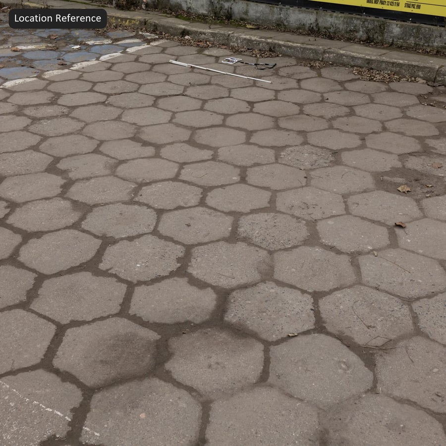 Textura de adoquín hexagonal de hormigón desgastado, gris