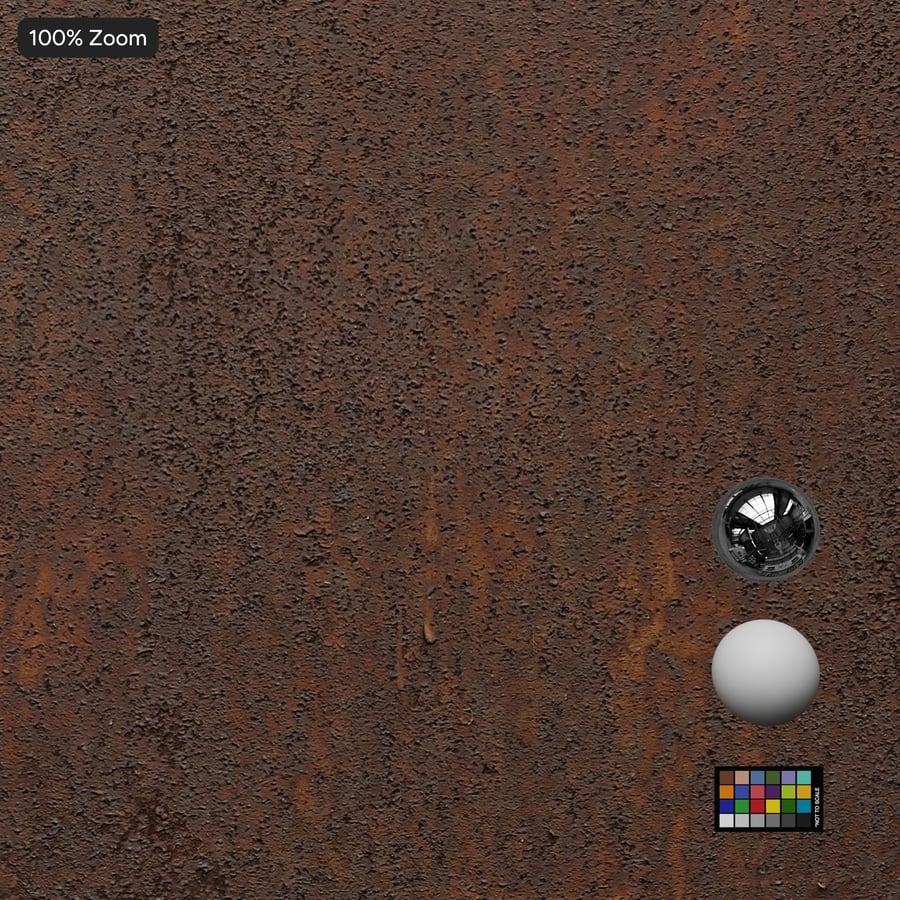 Rusted Industrial Metal Panel Wall Texture