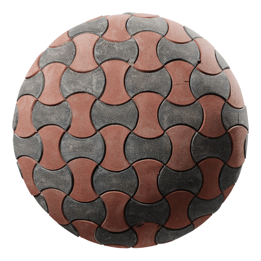 Interlocking Paver Texture, Checkered