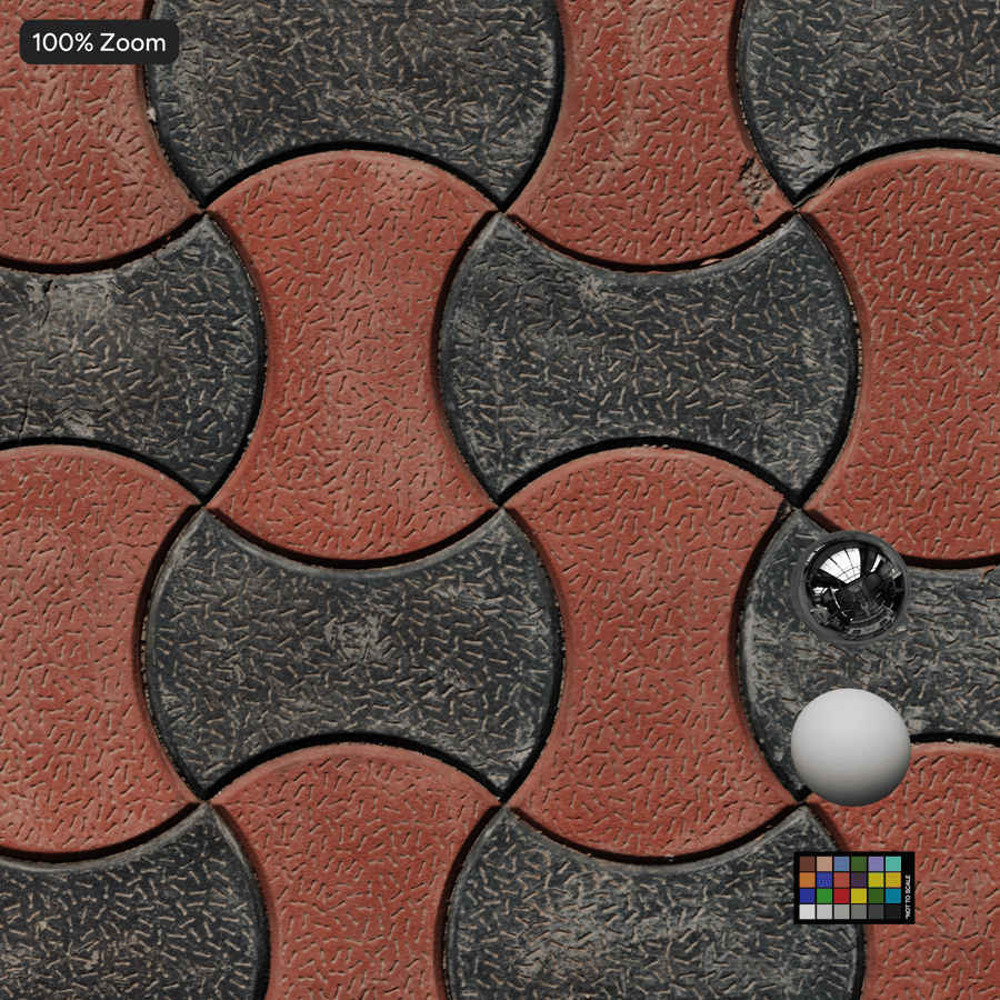 Interlocking Paver Texture, Checkered