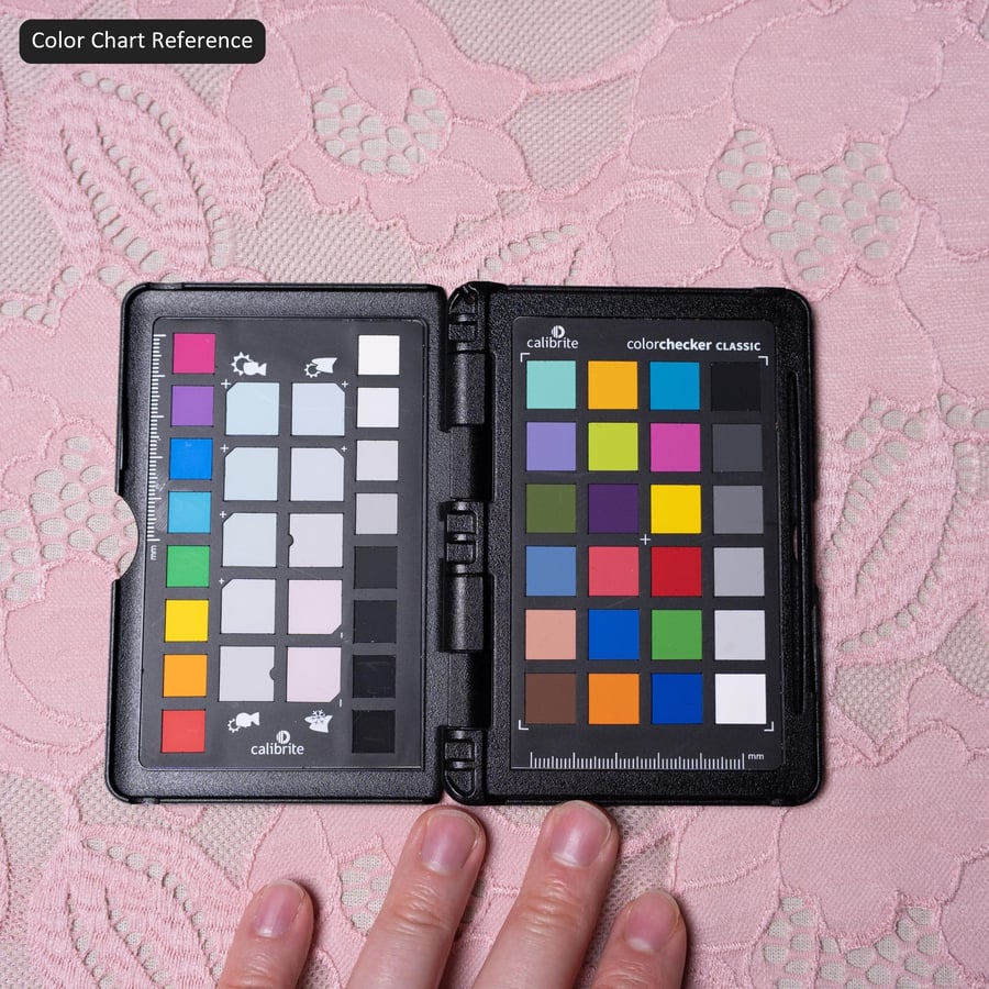 Tessuto in pizzo floreale, rosa