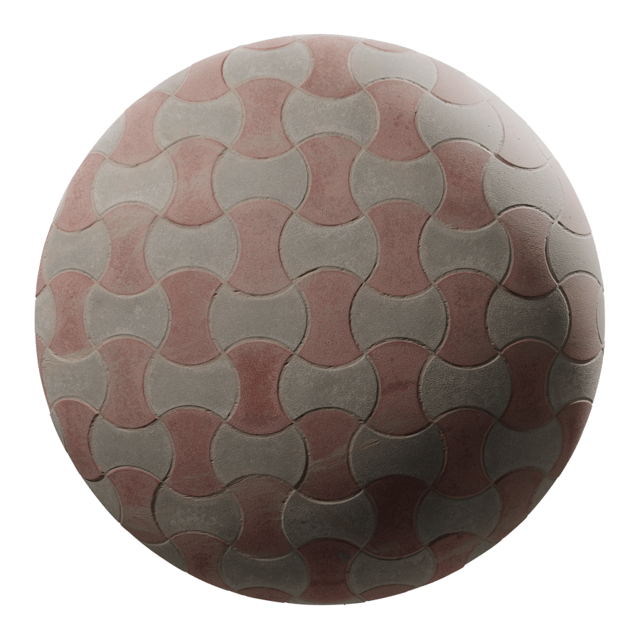 Interlocking Paver Texture, Checkered