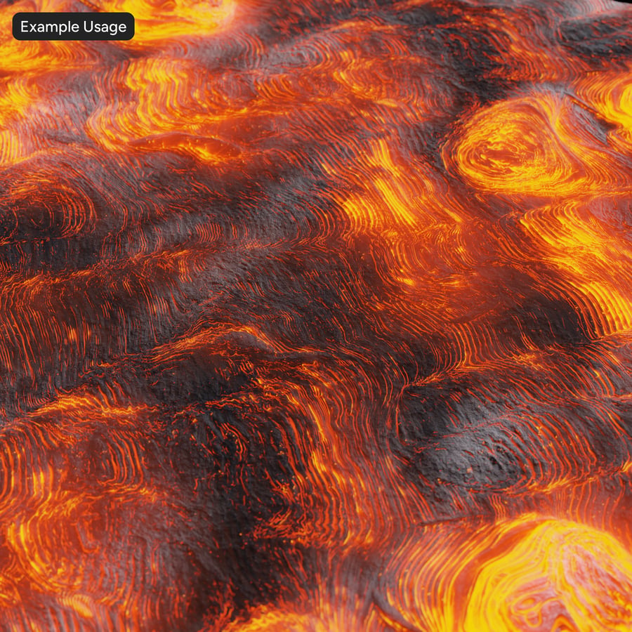 Kühlende Lava-Textur