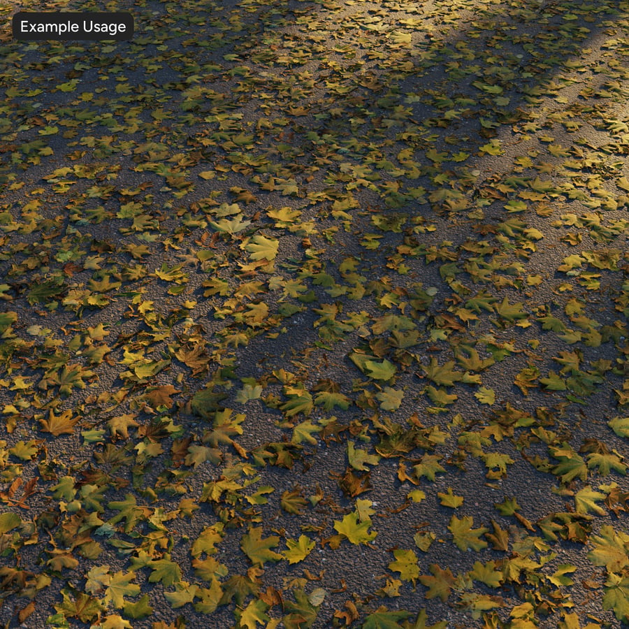 Decal met herfstbladeren