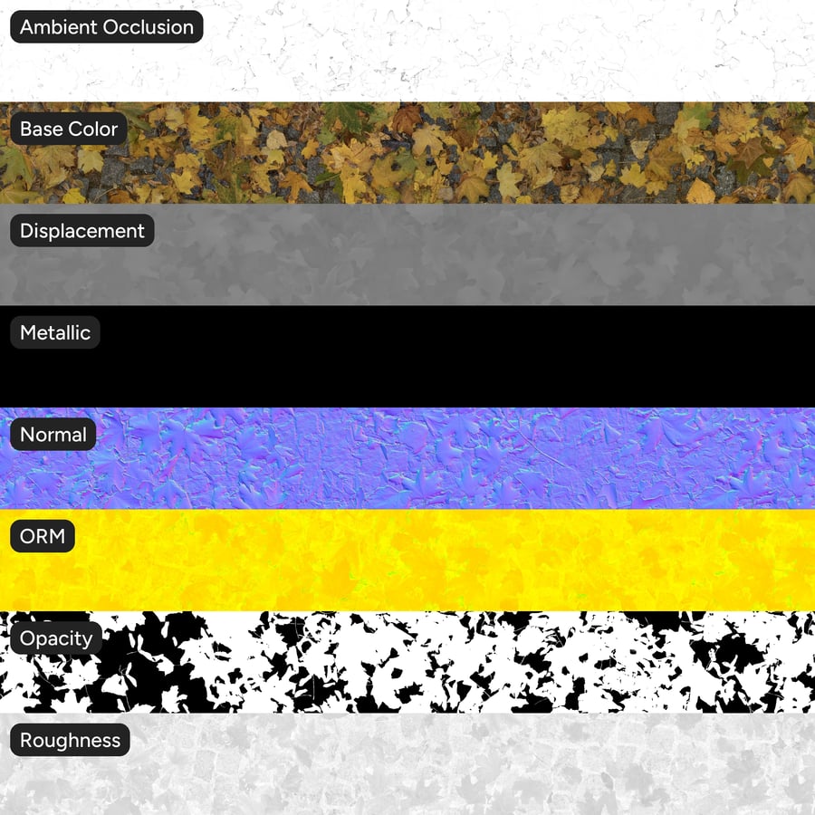 Decal met herfstbladeren