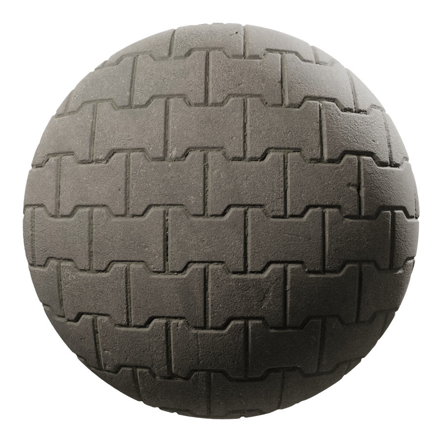 Dumbell Running Paver Texture, Gray