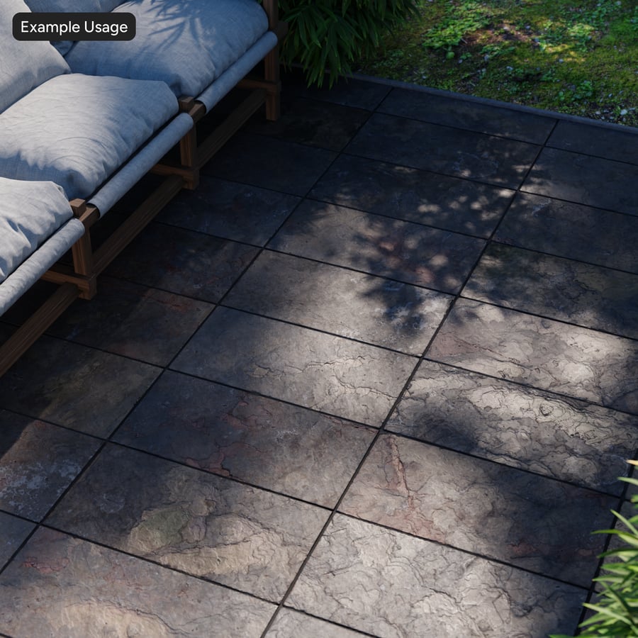 Multicolored Stacked Slate Tile Texture