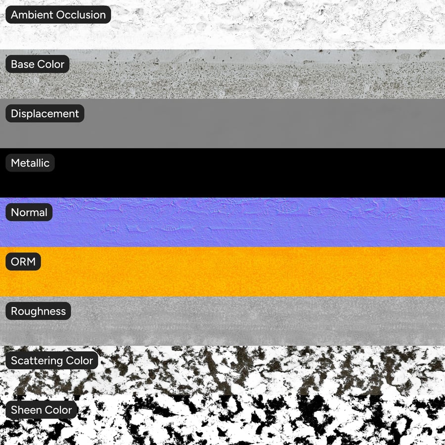 Pegada numa textura de asfalto com neve