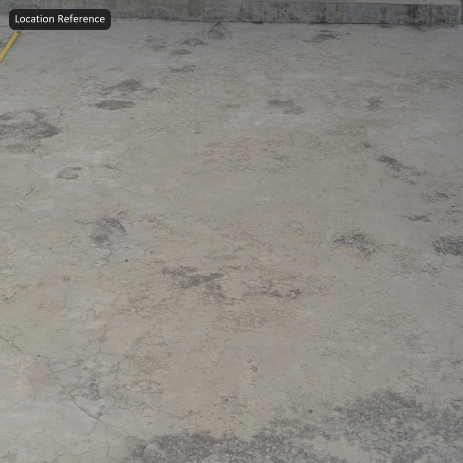 Eskimiş Yerinde Dökme Beton Zemin Kaplaması, Kırık Beyaz