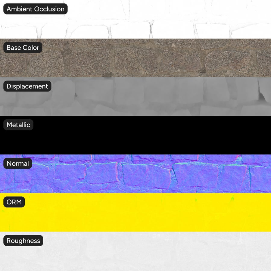 Old Rubble Stone Wall Texture
