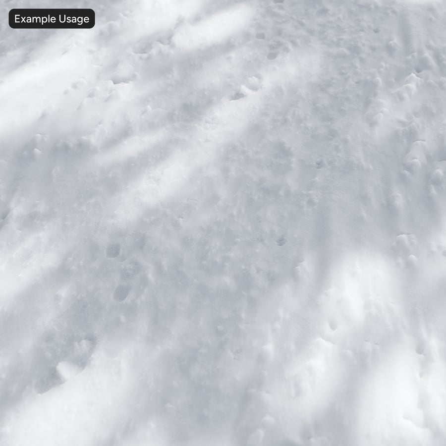 Textura de pegadas em neve espessa