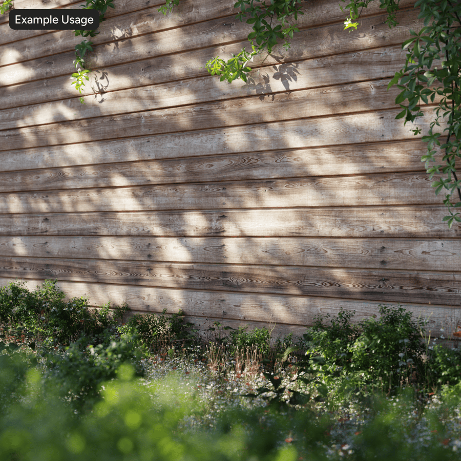 Weathered Horizontal Timber Board Cladding Texture, Sandy Brown