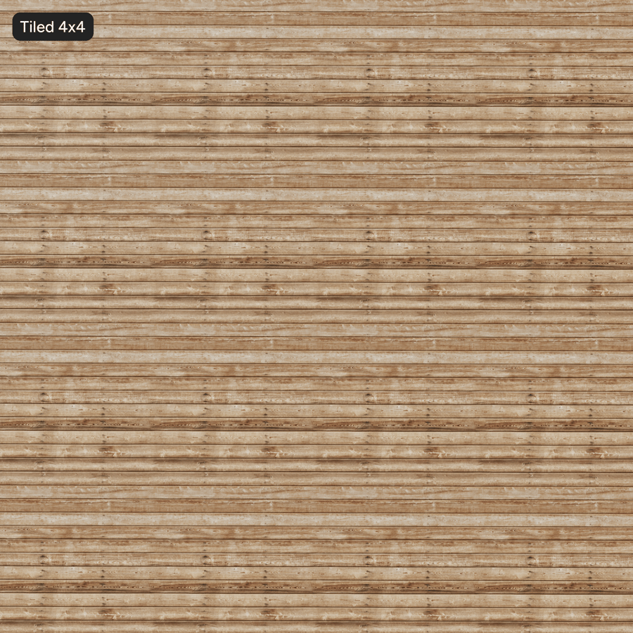Weathered Horizontal Timber Board Cladding Texture, Sandy Brown