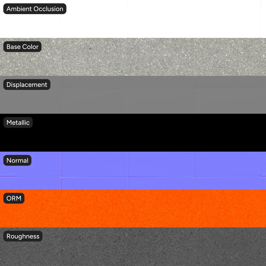 Granite Stone Wall Texture, Light Gray