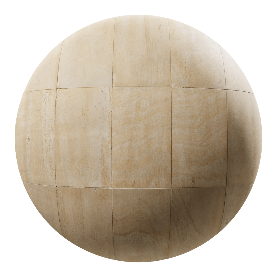 Kết cấu tường đá Travertine lớn, màu be