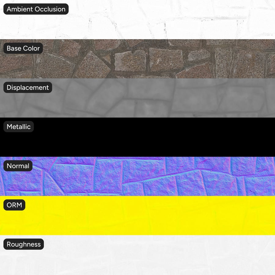 Rubble Stone Wall Texture