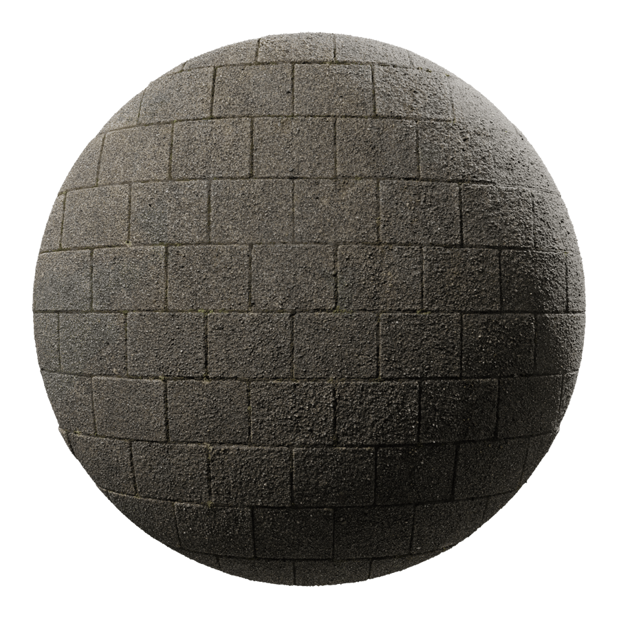 Weathered Aggregate Stone Paver Texture