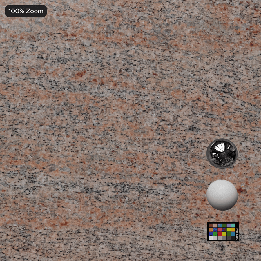 Granite Slab Texture, Red and Gray