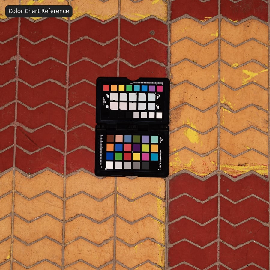 Zigzag Paver Texture, Red Yellow Checkered