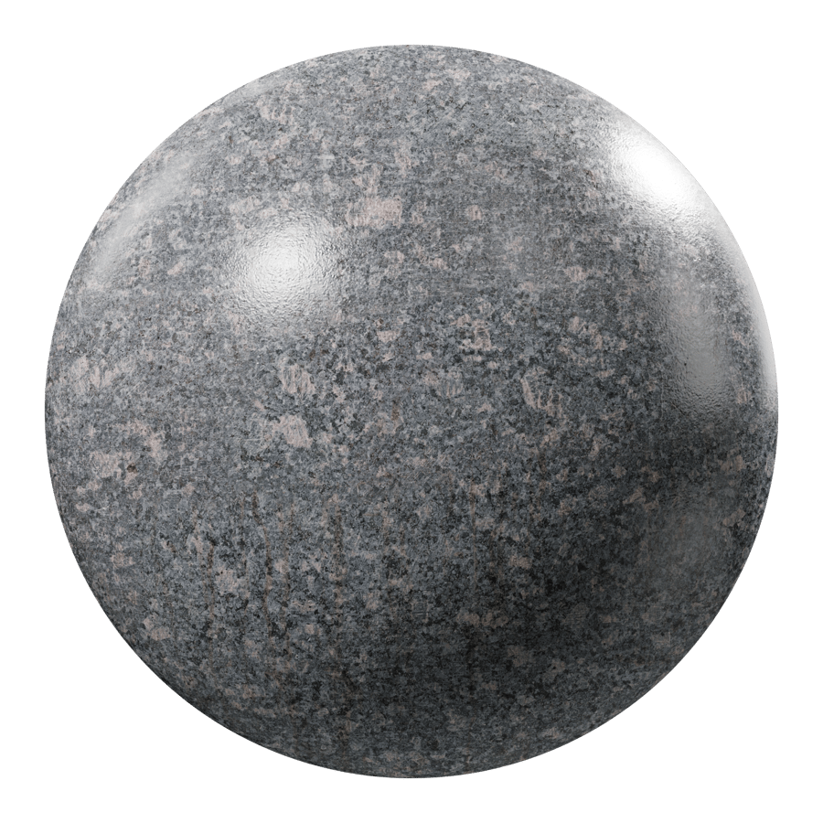 Polished Granite Stone Slab Texture, Gray