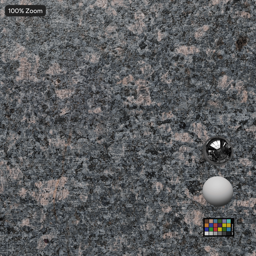 Polished Granite Stone Slab Texture, Gray