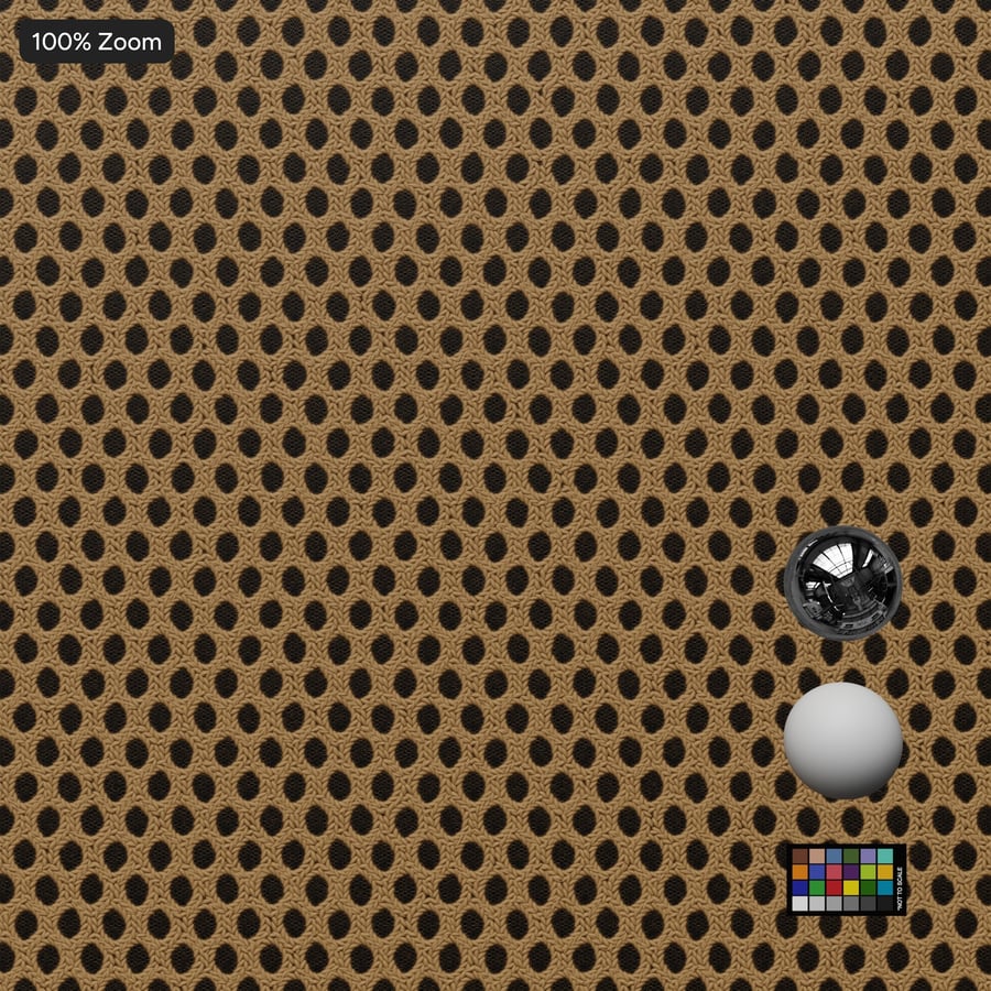 Textura de tecido de poliéster Airmesh, Bege