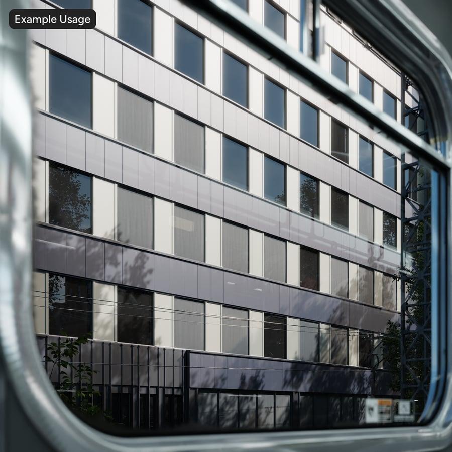 Modern Building Facade Panel Aerial Texture, Gray