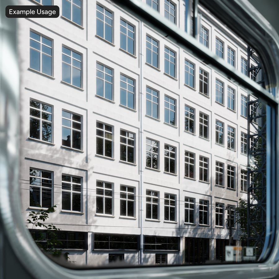 Building Facade Wall Aerial Texture, White