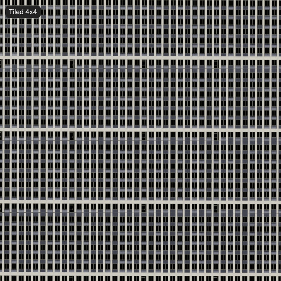 Modern Grid Facade Texture, Grey