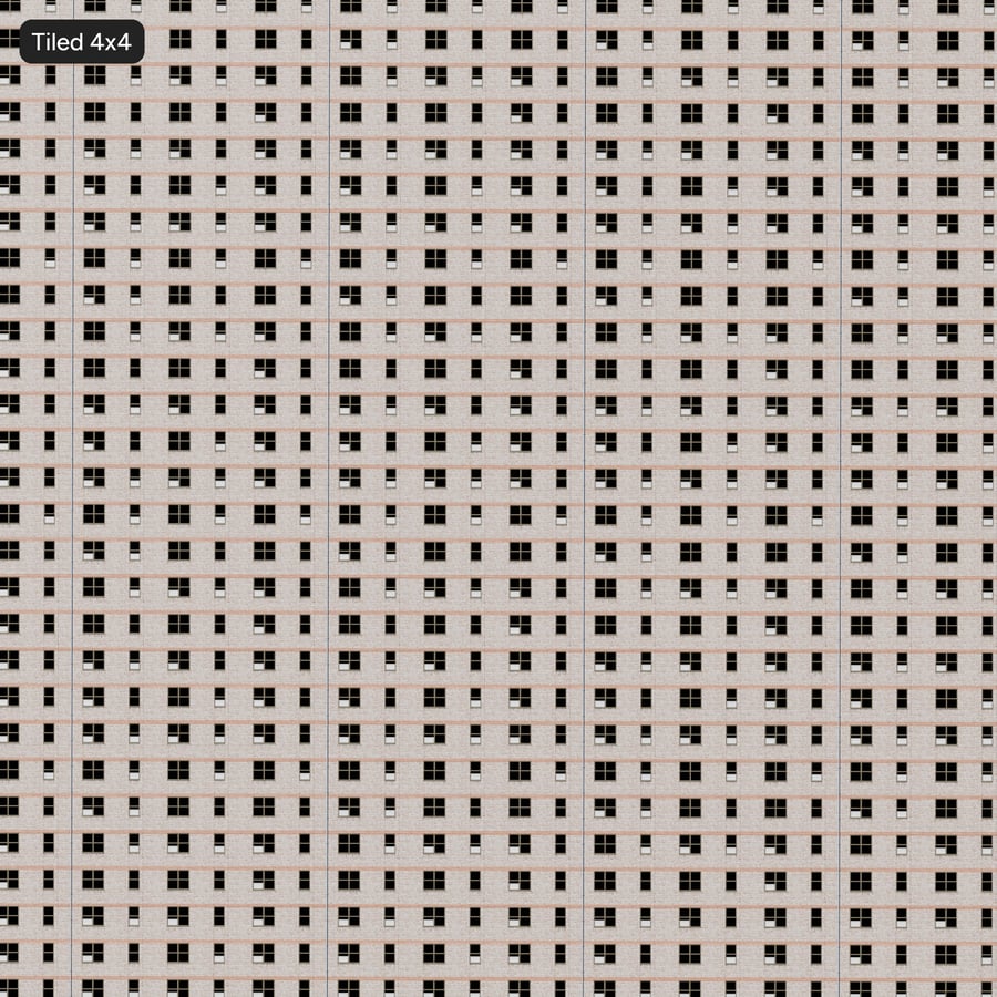 Modernist Running Bond Brick Facade Texture, Beige