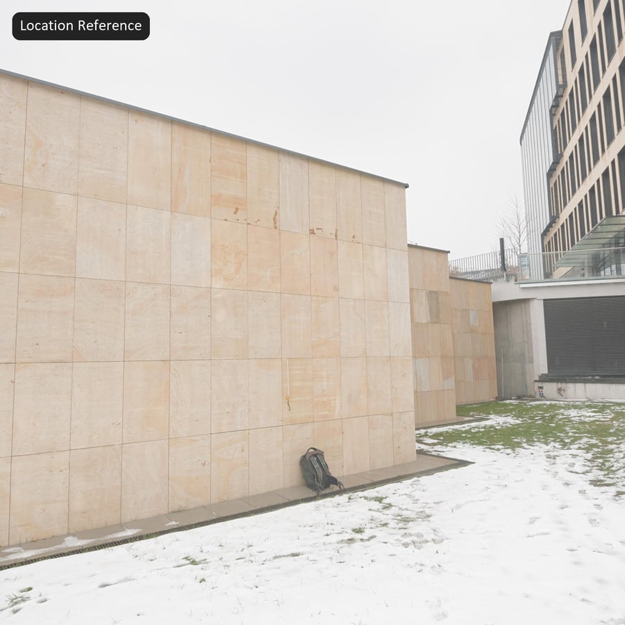 Large Format Honed Travertine Cladding Texture, Cream